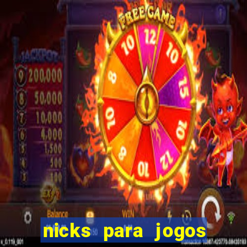 nicks para jogos de tiro